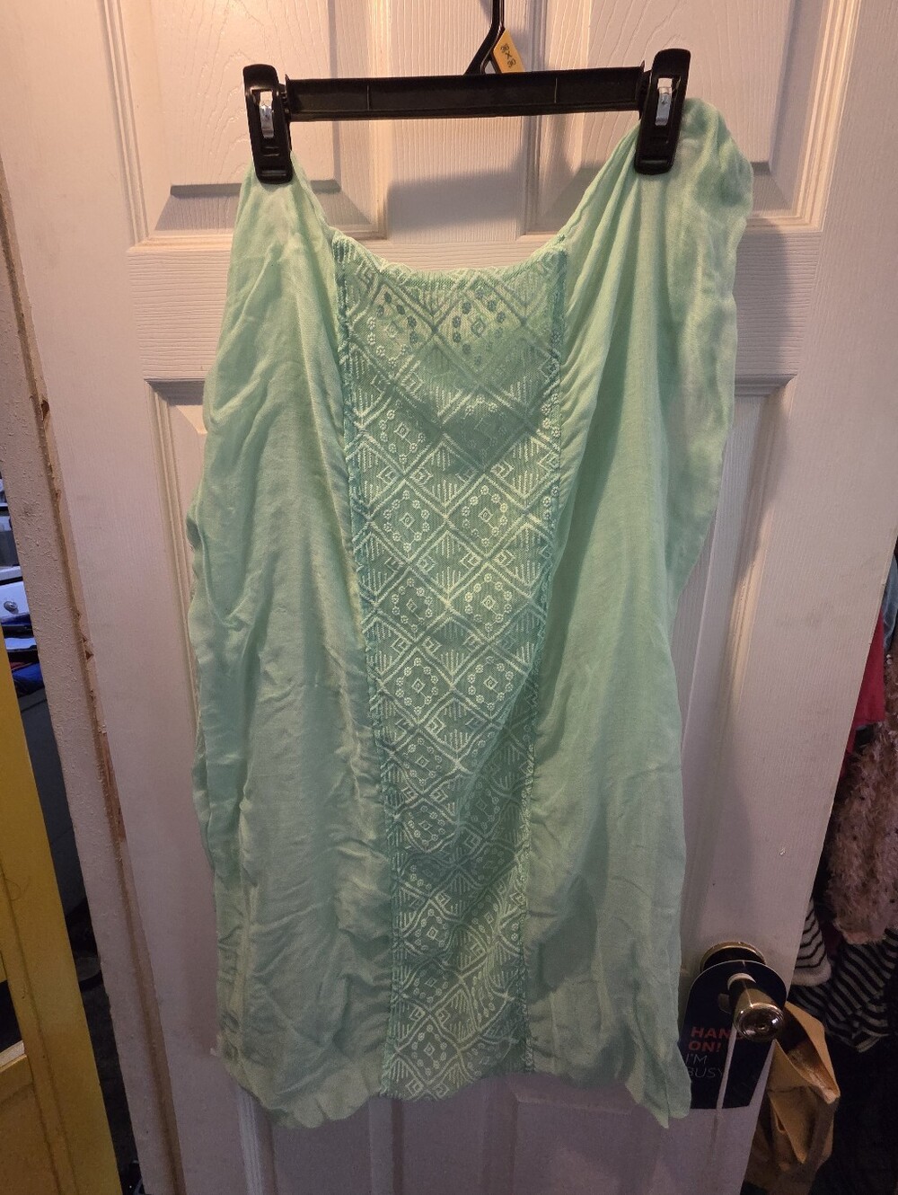 Mint Green Lace Circle Scarf
